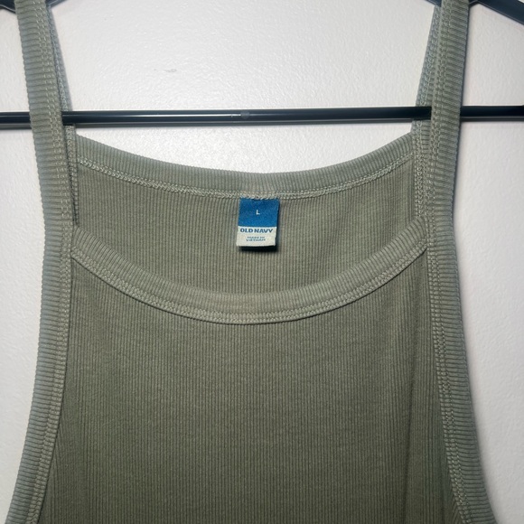 Sleeveless Olive Green Maxi Dress - Picture 2 of 3